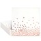 Juvale Disposable Rose Gold Napkins - Tear-Resistant Cocktail Napkins - Large Party Pack - Wedding Shower Decor - 50-Pack, 6.5 in, 3-Ply Paper